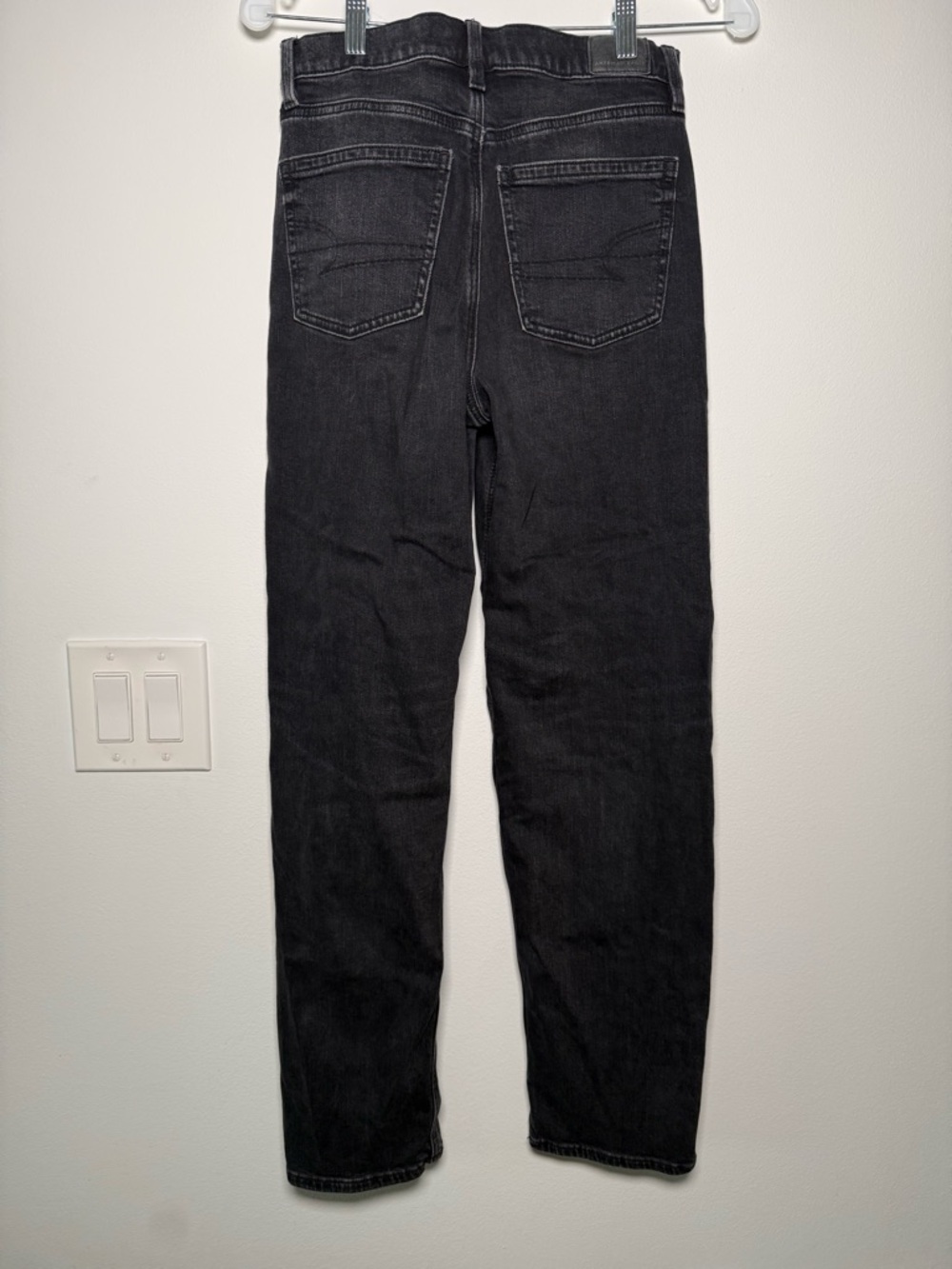 AE Strigid Super High Waisted Crossover Jean - Picture 2 of 4